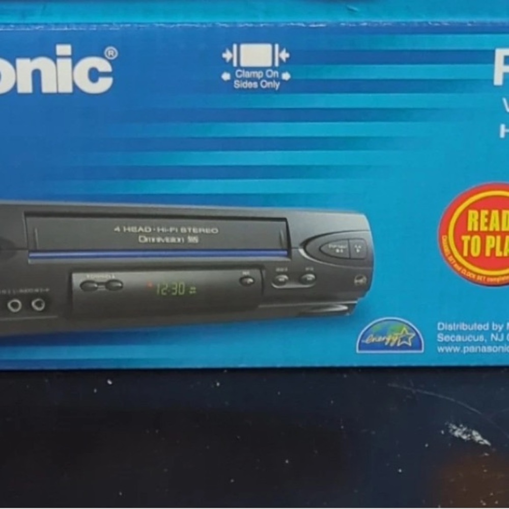 new panasonic blueline vcr vhs w/ remote